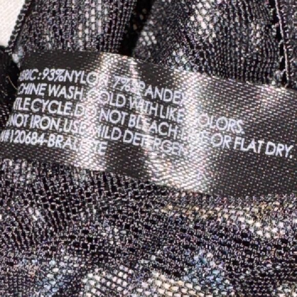 Torrid Bralette Black with Soft Rose Petals Print Stretch Lace Mesh Plus Size 3X - Picture 8 of 10